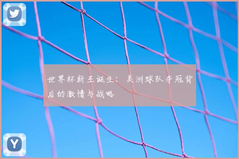 世界杯新王诞生：美洲球队夺冠背后的激情与战略