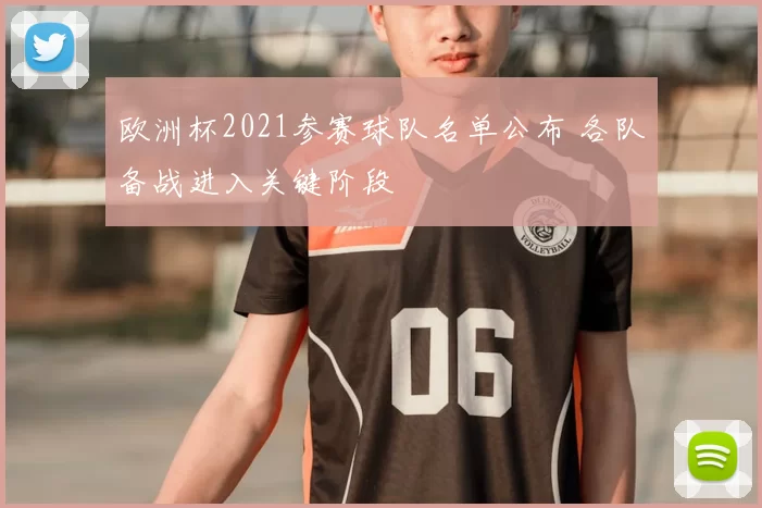 欧洲杯2021参赛球队名单公布 各队备战进入关键阶段